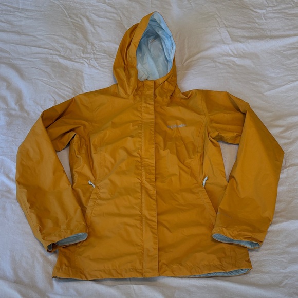 Columbia Waterproof Hooded Jacket - Yellow - Picture 1 of 4